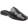 Hereu Sleek Everyday Leather Flats For Women In Black