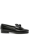 Hereu Corbati Bow-detail Loafers In Black