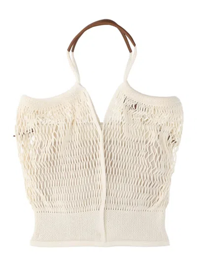 Hereu Cotton Tote Bag In Neutral