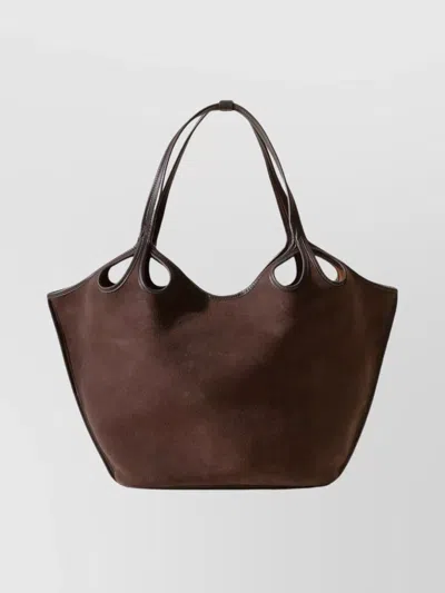 HEREU CURVED TOTE BAG CUT-OUT DESIGN