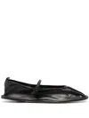 Hereu Black Dansa Mary Jane Ballerina Flats In 黑色