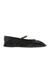 Hereu Black Dansa Mary Jane Ballerina Flats In Black