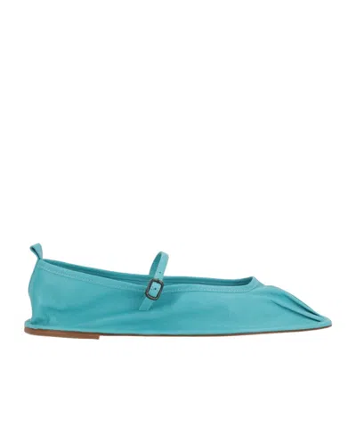 Hereu Dansa Mary Jane Ballet Flats In Green