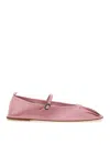 Hereu Woman Ballet Flats Pink Size 11 Leather In Nude & Neutrals