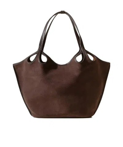 Hereu Double Handle Handbag In Brown