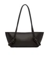 Hereu Fleca Knot-detail Leather Shoulder Bag In Brown
