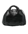 Hereu Bombon Small Leather Handbag In Black