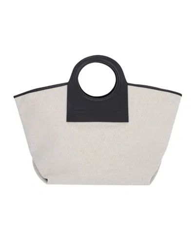 Hereu Double Handle Shoulder Bag In White