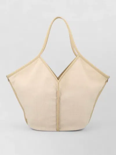 Hereu Dual Handle Leather Tote Bag In Neutral