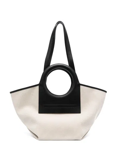 HEREU ELEVATE YOUR STYLE WITH THE CHIC CALA CANVAS TOTE HANDBAG FOR WOMEN