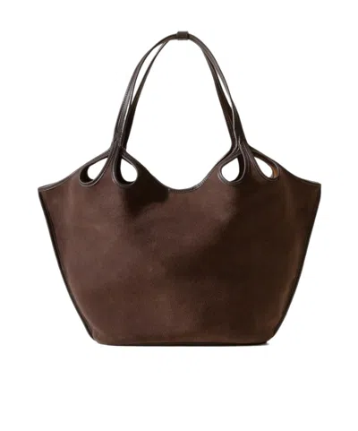 HEREU ESCALA SUEDE SHOULDER BAG