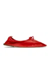 Hereu Ssense Exclusive Red Puntera Ballerina Flats In Red