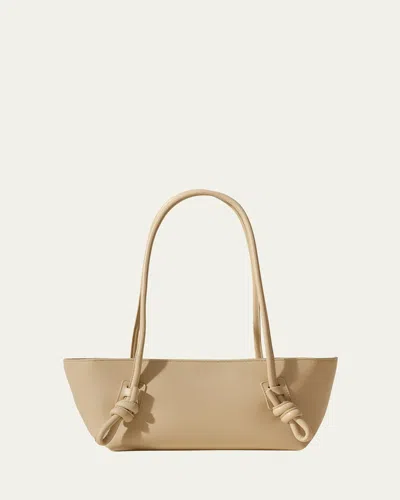 Hereu Felca Knot Leather Shoulder Bag In Neutral
