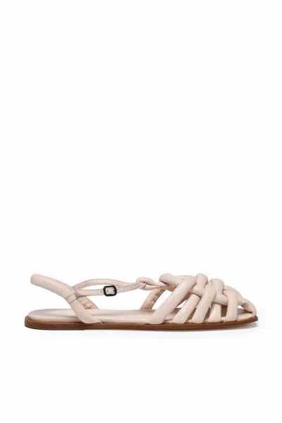Hereu Flat Leather Sandals - Pink