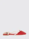 Hereu Ruby Slingback Flats In Red