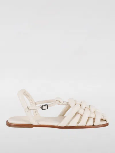 HEREU FLAT SANDALS HEREU WOMAN COLOR IVORY,G51937044