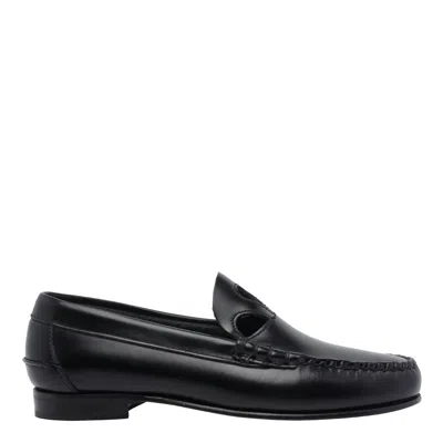 Hereu Round-toe Loafers In Black