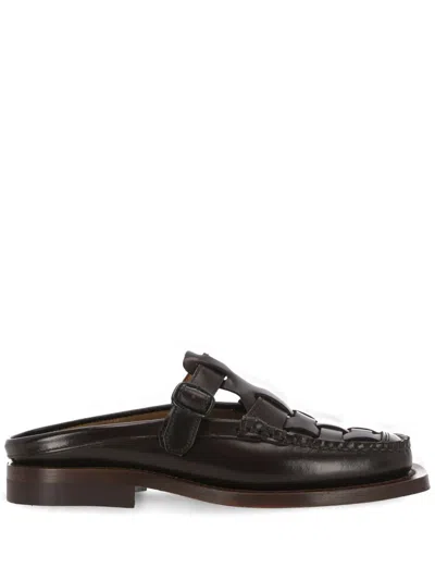 Hereu Flat Shoes In Dark Brown