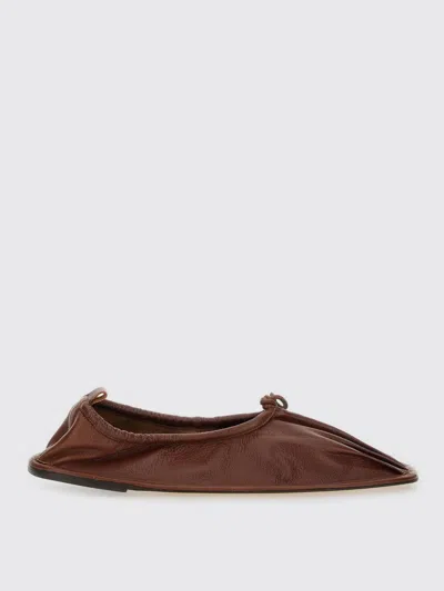 HEREU BALLET FLATS HEREU WOMAN COLOR BROWN,H03191032