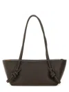 Hereu Rectangular Shoulder Bag Knotted Handles In Brown