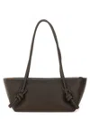 Hereu Rectangular Shoulder Bag Knotted Handles In Brown