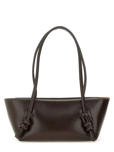 Hereu Fleca Knotted-handle Shoulder Bag In Brown