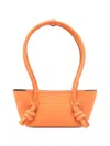 Hereu Mini Fleca Rectangular Shoulder Bag Double Handles In Orange