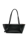 Hereu Women's Fleca Leather Shoulder Bag In Black