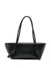Hereu Structured Shoulder Bag Knotted Handle Detail In Black