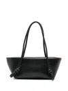Hereu Fleca Leather Shoulder Bag In Black