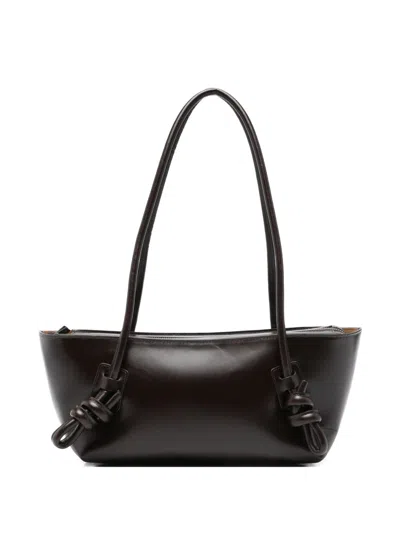 HEREU FLECA LEATHER SHOULDER BAG