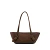 Hereu Medium Fleca Knotted Shoulder Bag In Brown