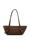 Hereu Fleca Leather Shoulder Bag In Brown