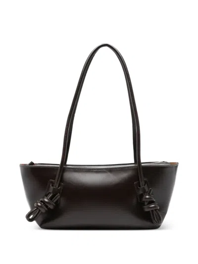 Hereu Fleca Leather Shoulder Bag In Brown