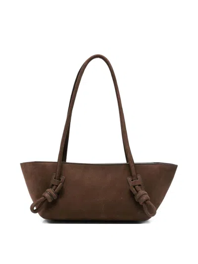 HEREU FLECA LEATHER SHOULDER BAG