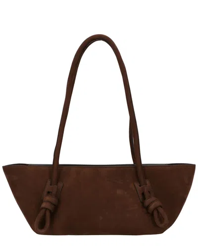 Hereu Fleca Leather Shoulder Bag In Blue