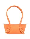 Hereu Fleca Leather Shoulder Bag In Orange