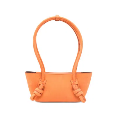 Hereu Fleca Leather Shoulder Bag In Orange