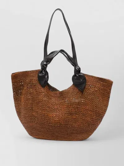Hereu Fonol Raffia Tote Bag Dual Handles