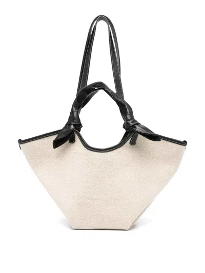 Hereu Fonol Small Canvas Tote In Black