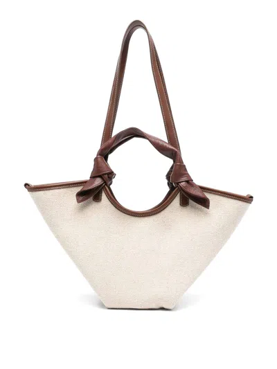 Hereu Fonol Small Canvas Tote In Brown