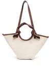 Hereu Women Fonol Small Canvas Tote In Brown