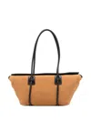 Hereu Forna Braided Handle Shoulder Bag In Brown