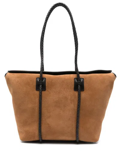 Hereu Forna Tote Bag In Tan / Dark Brown