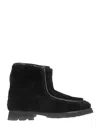 Hereu Armenta Shearling Ankle Boots In Black