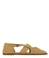 Hereu Serra Interwoven Slippers In Beige