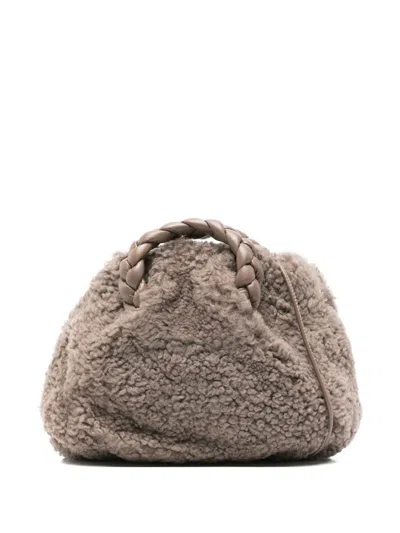 Hereu Grey Braided Textured Bag