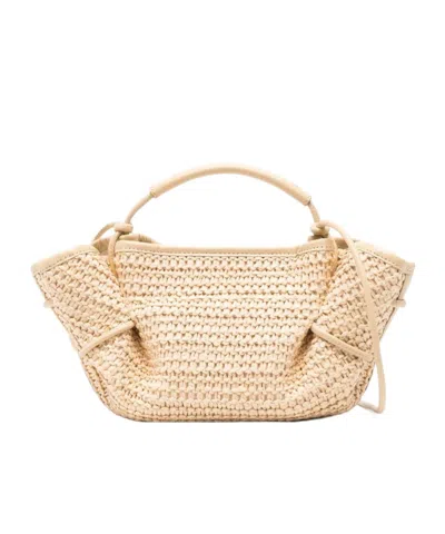 Hereu Handle Shoulder Bag In Nude