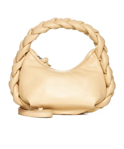Hereu Espiga Mini Plaited-handle Leather Handbag In Neutral