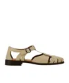 Hereu Pesca T-bar Strap Sandals In Neutral